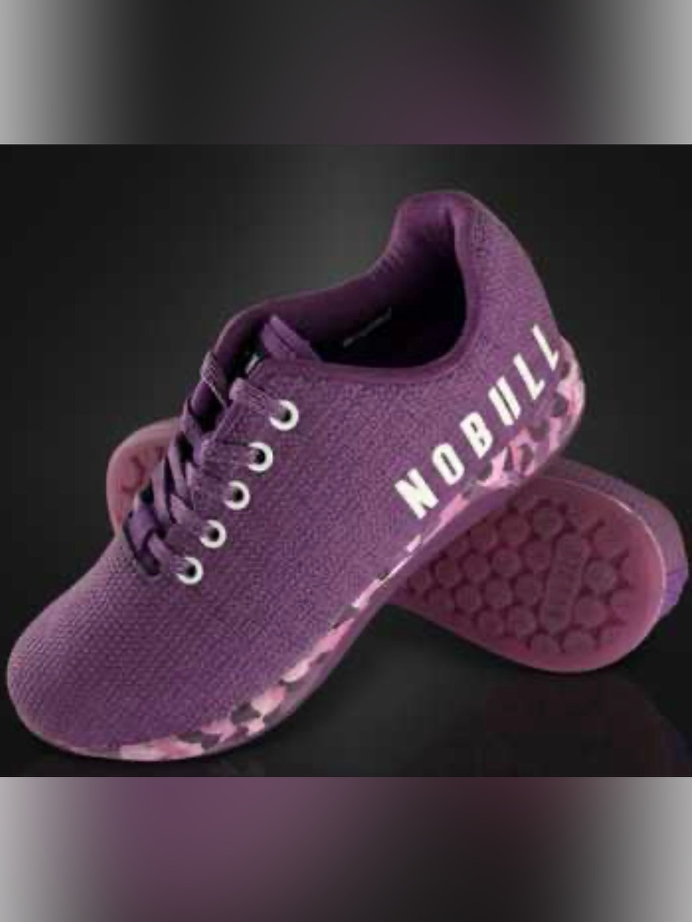 Nobull Purple Camouflage Training Shies Size 7.5